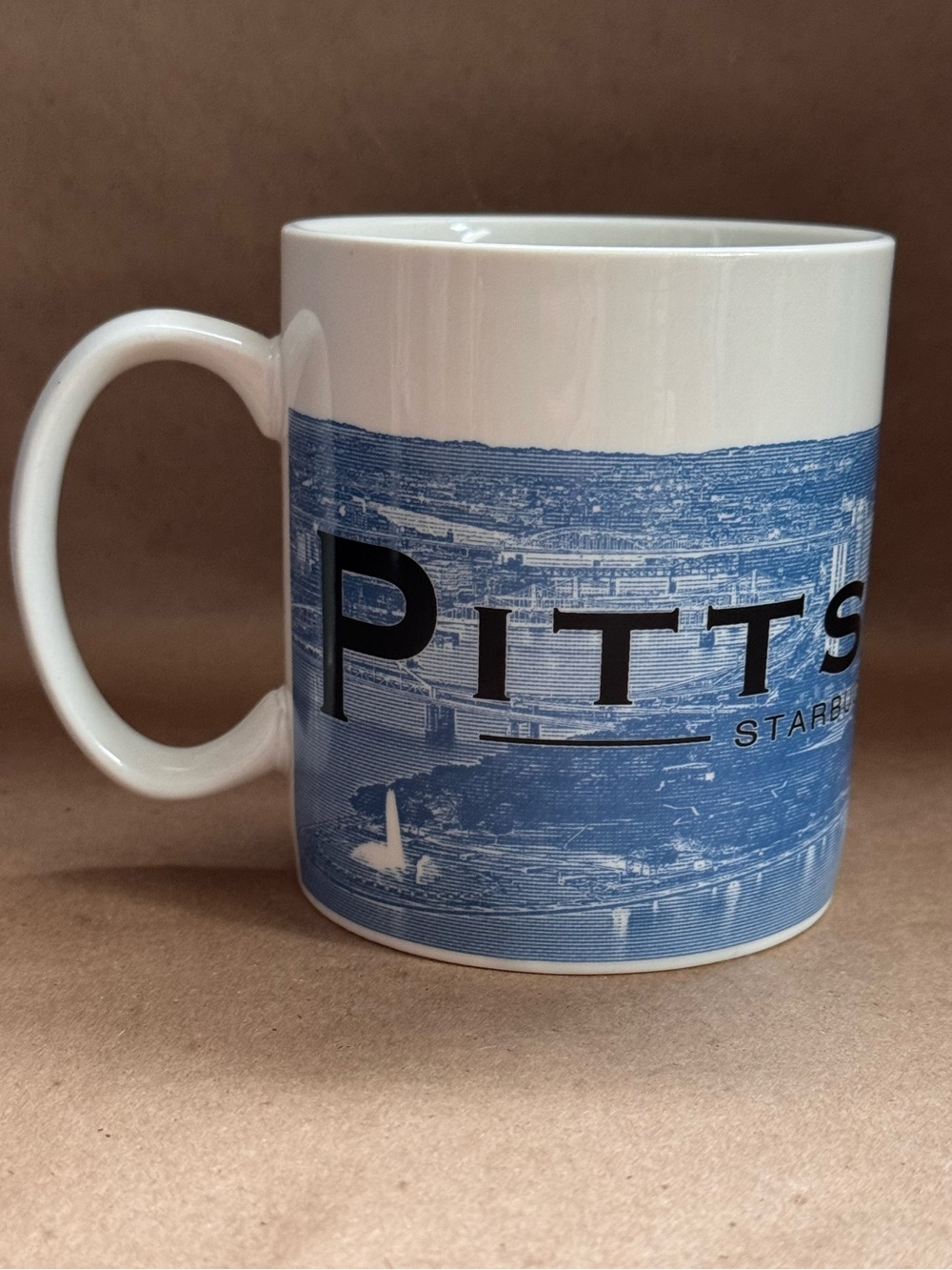 Starbucks 2002 Skyline Series (Series One) Pittsburgh Coffee Mug. 16 fl oz.